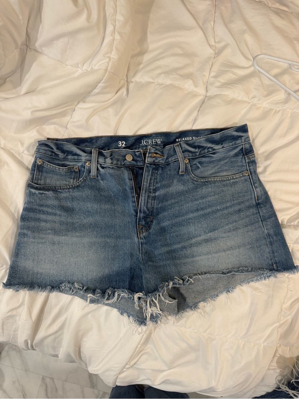 J.Crew Relaxed Short in Light Wash Denim Women's Jean Shorts Waist 32